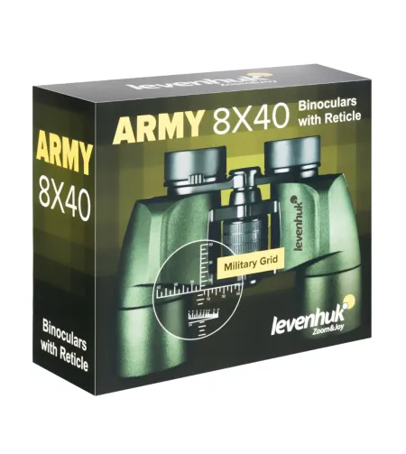 Levenhuk Army 8x40 Binoculars with Reticle
