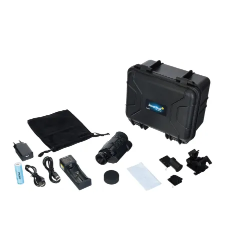 Levenhuk Halo NVM50 skaitmeninis naktinio matymo monoklis su šalmo laikikliu (stabiliz.)