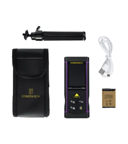 Ermenrich PRO LR100 lazerinis matuoklis, su kamera