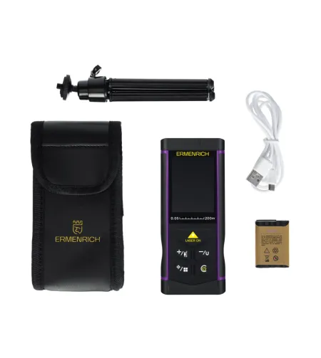 Ermenrich PRO LR200 lazerinis multimetras su kamera