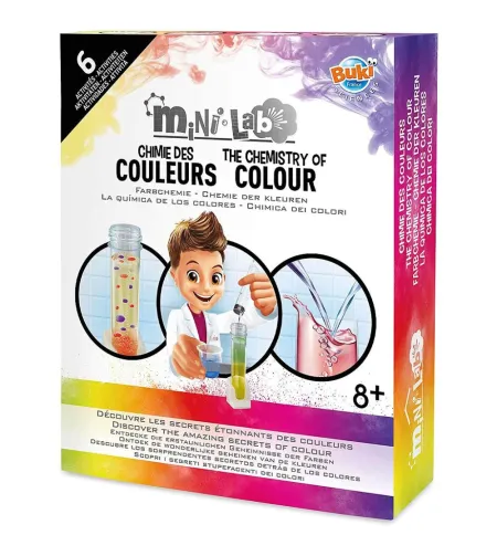 Experiment kit, The Chemistry of Colour, Buki Mini Lab
