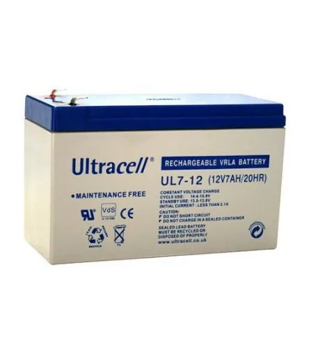 Švino baterija Ultracell UL7-12 (12V 7Ah 20HR) VRLA