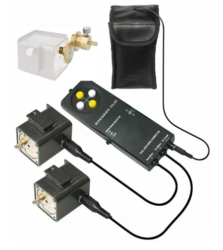 BRESSER RA/DEC-sekimo variklis su valdykliu, skirtas EXOS-2 ir EQ/MON-2