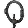 BRESSER STR-48B Bi-Color LED Ring Lamp 48W with Dimmer and Support for Camera and Smartpho