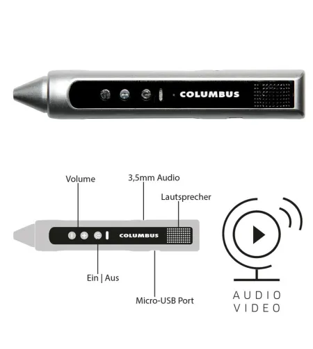 Columbus Garso ir vaizdo rašiklis