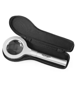 Omegon didinamasis stiklas 85mm LED apšviestas didintuvas