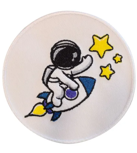 Emblema Fil Mécanique astronautas ant raketos