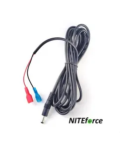 3 m baterijos laidas, skirtas 6V/12V išoriniam maitinimo šaltiniui NITEforce