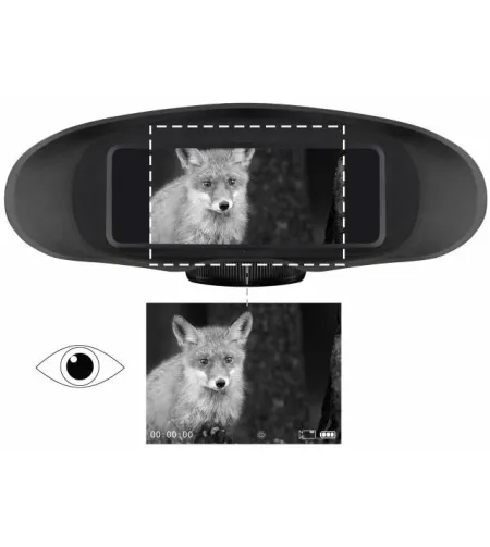 Digital NV Binocular 3,5x with Monochrom recording