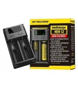 Nitecore Intellicharger i2 Naujas 2 lizdų ličio jonų NiMH universalus akumuliatoriaus įkro