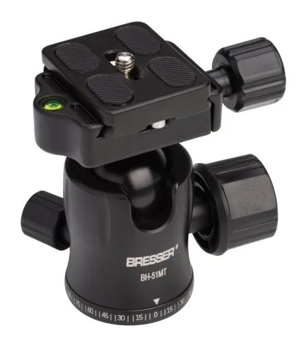 BRESSER BH-51MT Ball Head up to 10 kg with 1/4 Inch Tripod thread