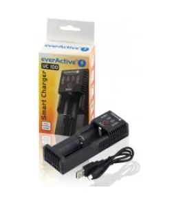 Everactive UC-100 Smart Charger 1x Li-Ion/LiFePo4/Ni-MH akumuliatoriaus įkroviklis