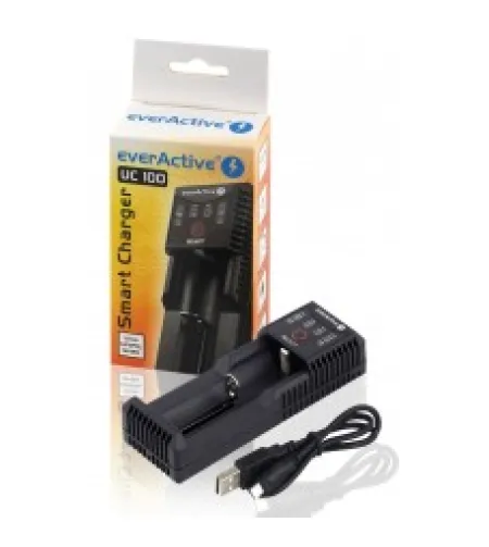 Everactive UC-100 Smart Charger 1x Li-Ion/LiFePo4/Ni-MH akumuliatoriaus įkroviklis