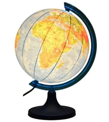 Globe ZACHEM 250 mm physical 3D with light (RU)
