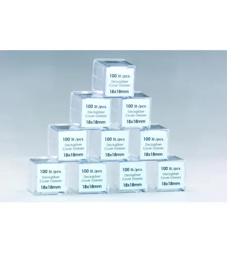 Windaus  coverslips, VPE 100 pieces, 18x18 mm