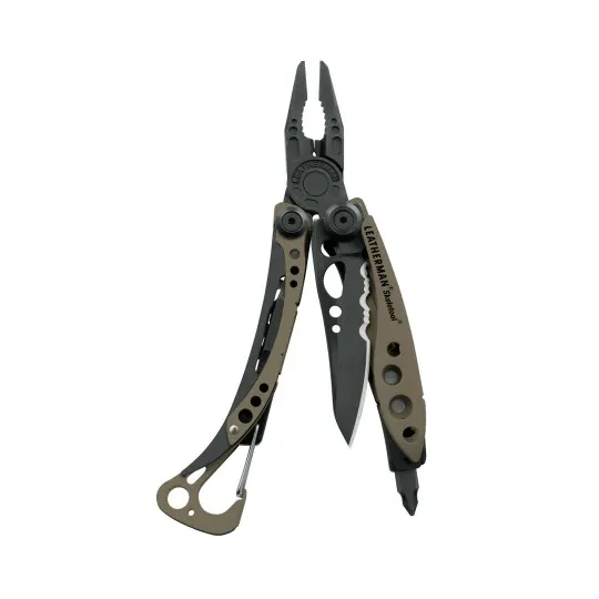 eurokenvy ユーロケンビー　Italian Emboss Leather Leatherman daugiafunkcinis įrankis Skeletool Coyote