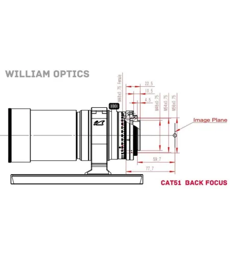 William Optics Apochromatic refractor AP 51/250 RedCat 51 OTA