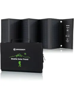 BRESSER Мобильное солнечное зарядное устройство 40 Вт с выходом USB и DC