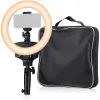 BRESSER BR-22B Bi-colour LED ring light with handle and tripod connection