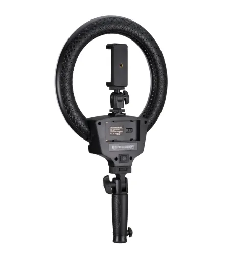 BRESSER BR-22B Bi-colour LED ring light with handle and tripod connection