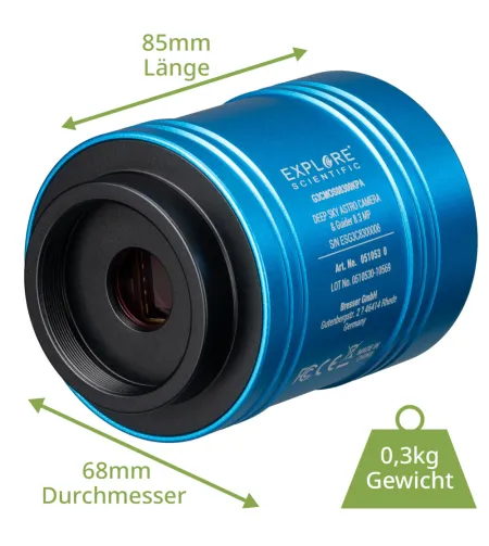 EXPLORE SCIENTIFIC 4K Planetary & Deep Sky Астрокамера  & Guider 8,3 MP