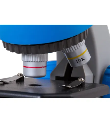 Microscope, Bresser Juniors 40x-640x BLUE with experiment kit, with phone adaptor