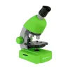Mikroskopas Bresser Junior 40-640x - Žalias, su eksperimento komplektu, su telefono adapte