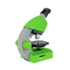 Mikroskopas Bresser Junior 40-640x - Žalias, su eksperimento komplektu, su telefono adapte