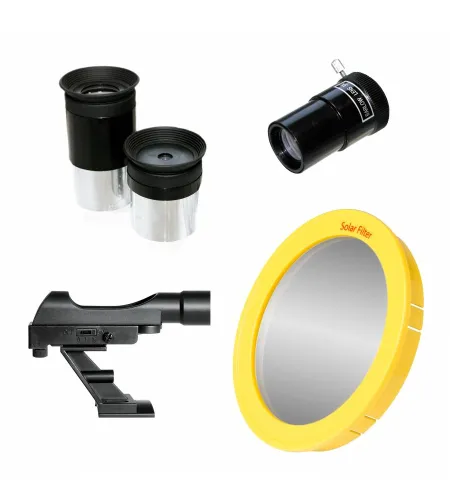 Teleskopas BRESSER Venus 76/700 AZ >152x su išmaniųjų telefonų adapteriu ir saulės filtru