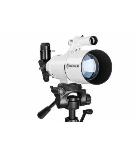 Teleskopas Bresser Classic 70/350 AZ 18 - 140x su išmaniojo telefono adapteriu