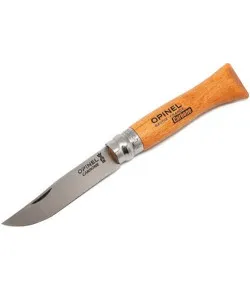 Нож OPINEL BLISTER  №6 углеродистая сталь, рукоять из дерева бука