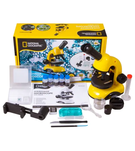 Microscope Set for Student National Geographic Biolux 40x-800x