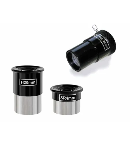 Teleskopas BRESSER Solarix 76/350 18 - 175x su saulės filtru ir telefono adapteriu