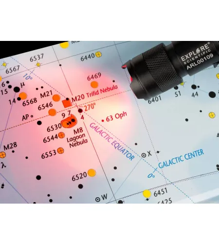 Flashlight, red light, ASTRO R-LITE Explore Scientific