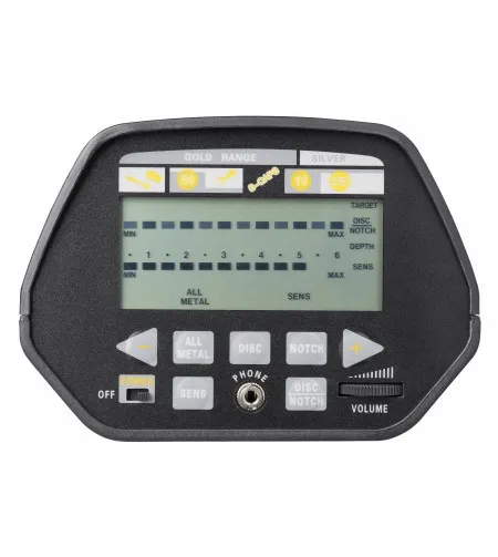 Metalo detektorius su metalo tipo aptikimu ir gylio indikatoriumi, iki 20 cm gylio NATIONA