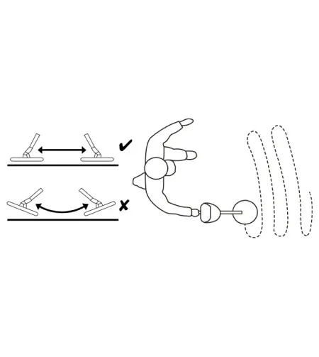 Metalo detektorius su metalo tipo aptikimu ir gylio indikatoriumi, iki 20 cm gylio NATIONA
