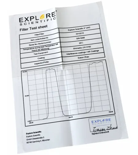UHC противотуманный фильтр 2" EXPLORE SCIENTIFIC