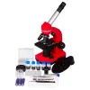 Mikroskopas Bresser Junior Biolux SEL 40–1600x, raudonas