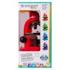 Mikroskopas Bresser Junior Biolux SEL 40–1600x, raudonas