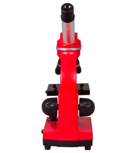 Mikroskopas Bresser Junior Biolux SEL 40–1600x, raudonas