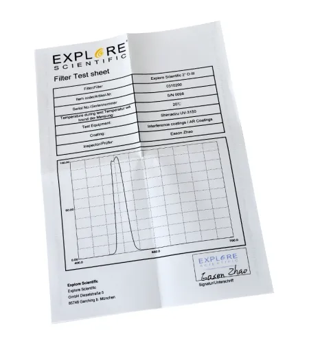 Фильтр туманности O-III 12nm, 2", EXPLORE SCIENTIFIC
