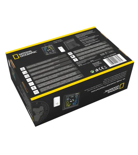 Meteorologinė stotis, spalvotas LCD ekranas, NATIONAL GEOGRAPHIC