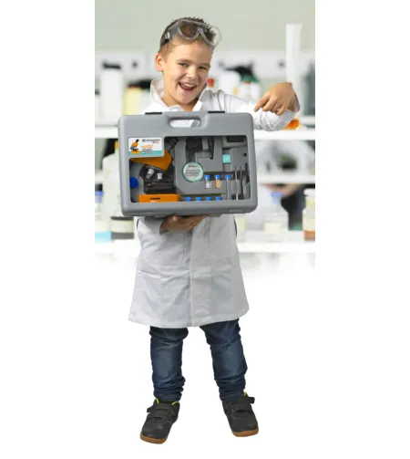 Mikroskopas 40x-640x su priedais ir kieta dėžute, BRESSER Junior