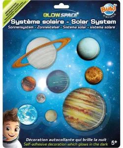 Fosforescencinis lipdukas 3D saulės sistema, Buki