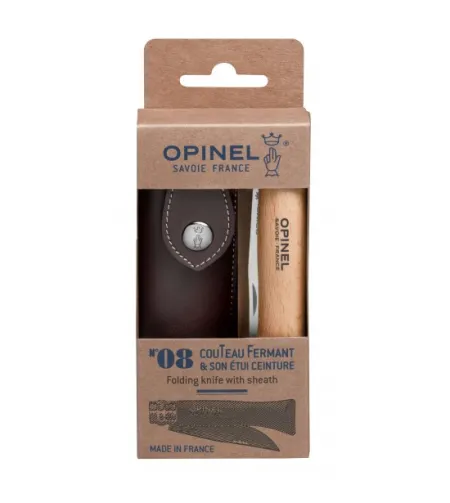 Нож из нержавеющей стали + чехол Opinel Nr 8