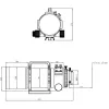 Telescope, apochromatic refractor Pro APO AP 72/400 Quintuplet OTA, Omegon