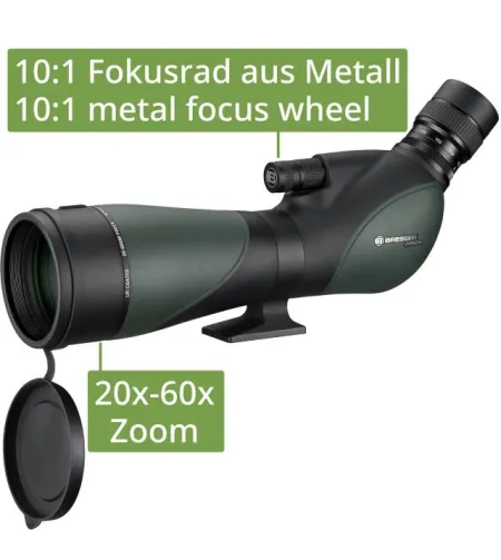 BRESSER Pirsch 20-60x80 Spotting Scope Gen. II with DeLuxe 10:1 Focus
