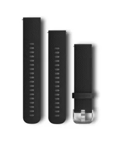 Acc,vivoactive 3, Band, Black Silicone, Stainless Hardware