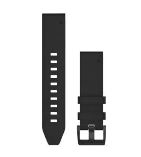 Acc,fenix 5 Plus 22mm QuickFit Black Leather Band
