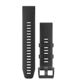 Acc,fenix 5 Plus 22mm QuickFit Black Silicone Band